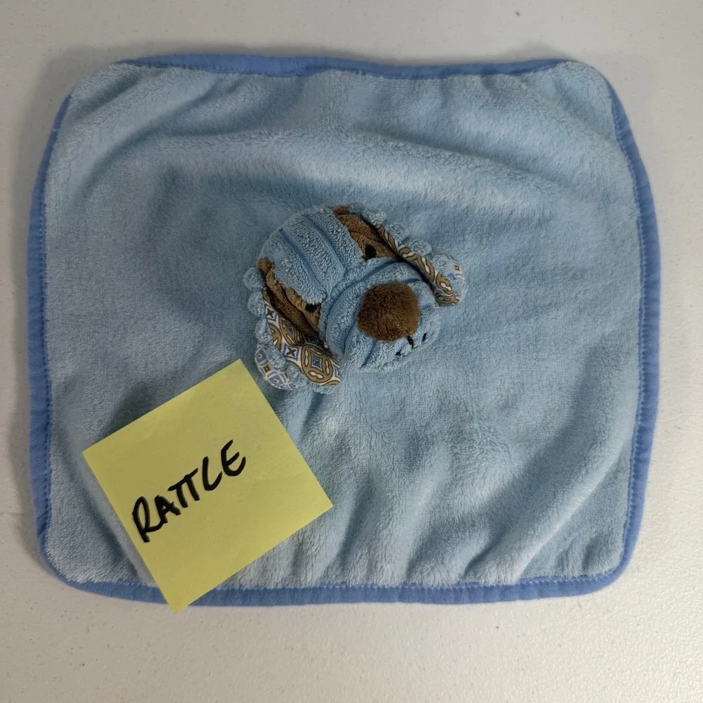 Lil Pup‎ Cuddle Buddy Evergreen Enterprises Lovey Security Blanket Dog Rattle